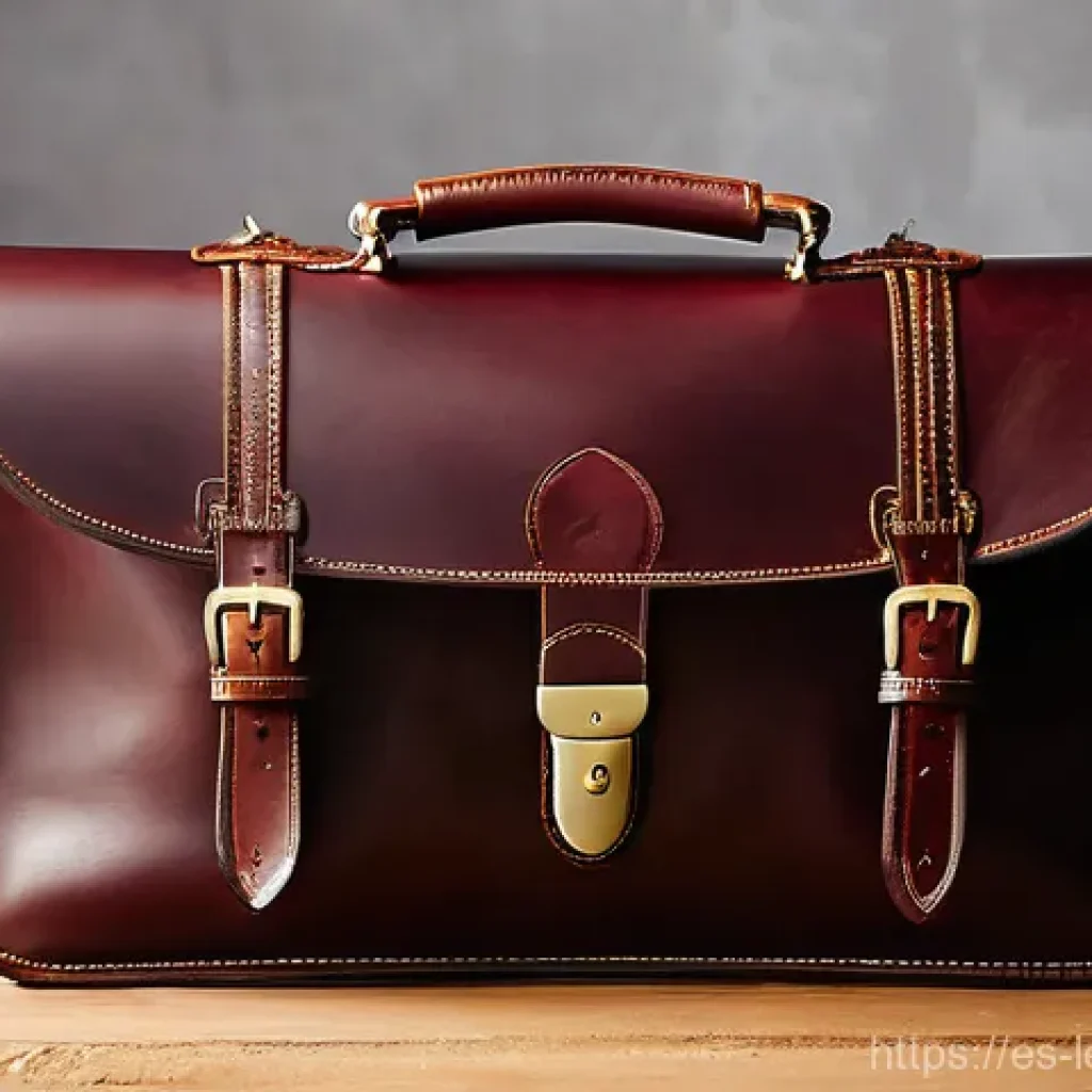 가죽공예 세공 - **Prompt 1: The Artisan's Masterpiece - Full-Grain Luxury Handbag**
    "A close-up, high-definition...