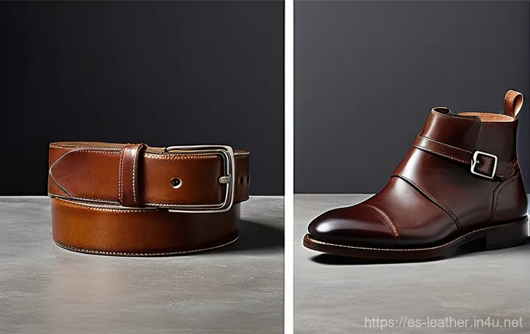 가죽공예 세공 - **Prompt 2: A Skilled Hand at Work - The Leather Crafting Process**
    "A vibrant, medium-shot phot...