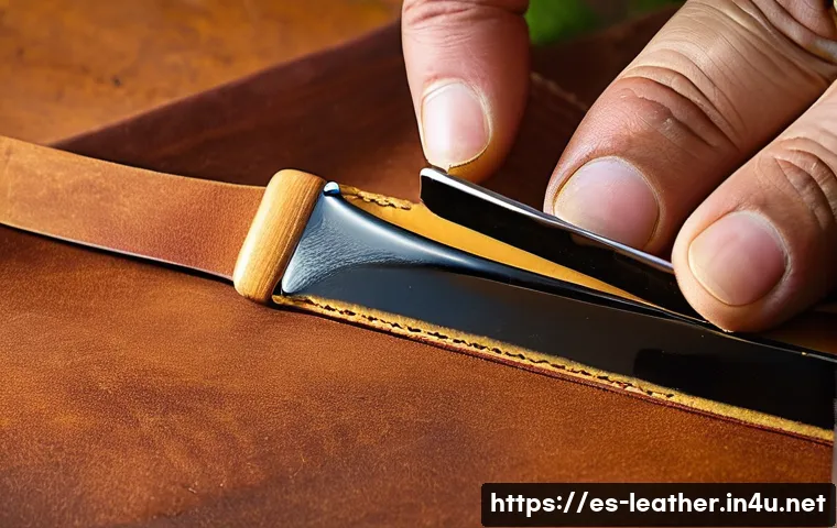 가죽공예 테두리 작업 관련 이미지 1