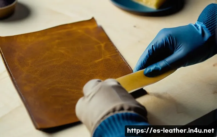 가죽공예 테두리 작업 관련 이미지 2