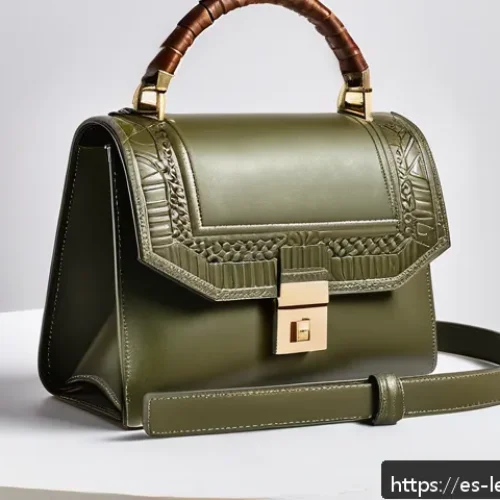 가죽공예 시장 트렌드 - A sophisticated artisanal leather handbag showcasing traditional repouss&eacute; embossing and meticulous h...